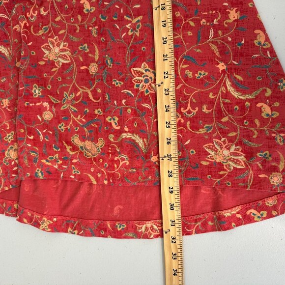 Peruvian Connection Artemis Tunic Top Size L Floral - Picture 7 of 9